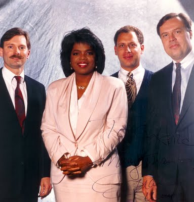 Me far right in 1991 with Oprah