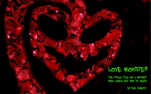 Love Monster Poster heart