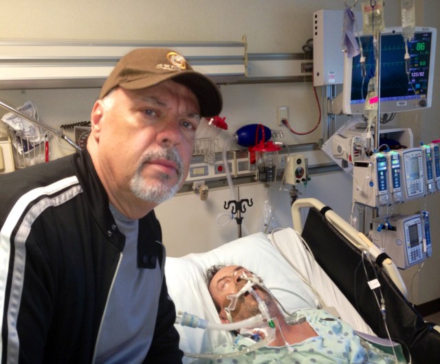 Fred in a coma from ulcer 2013