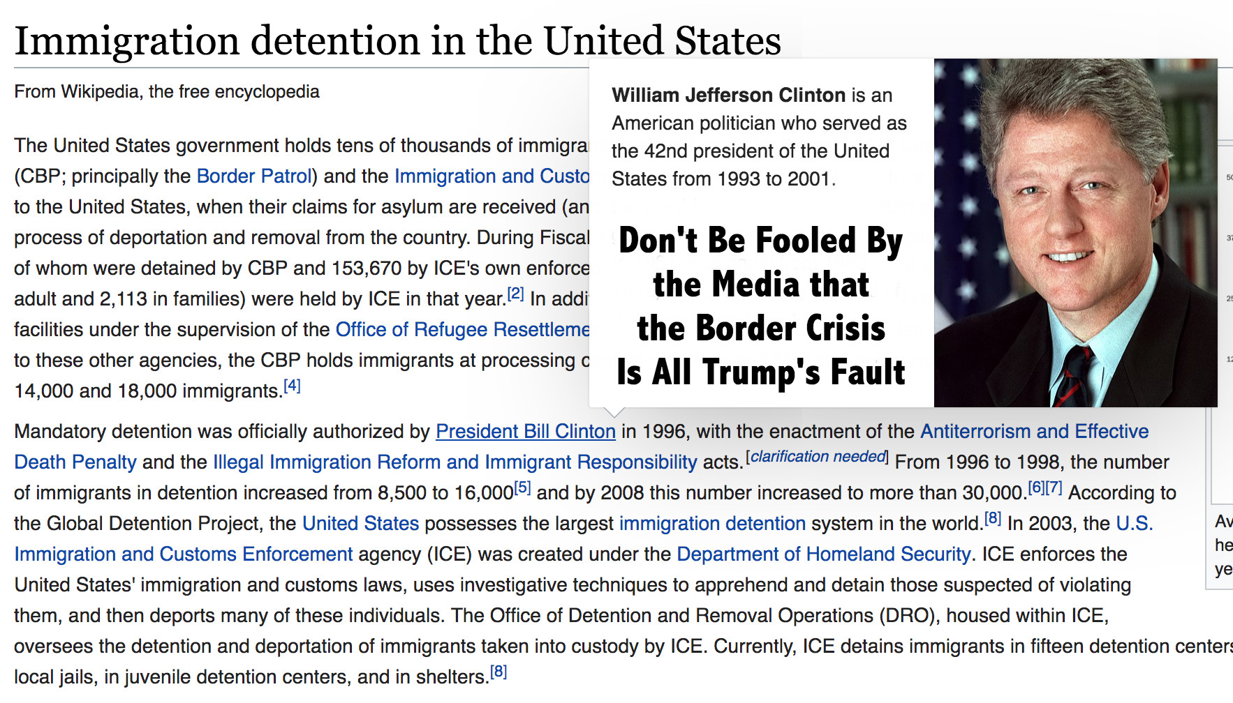 Clinton to Blame too for Border Crisis